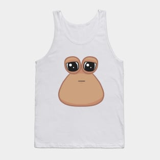 Sad cute little cursed Pou Tank Top